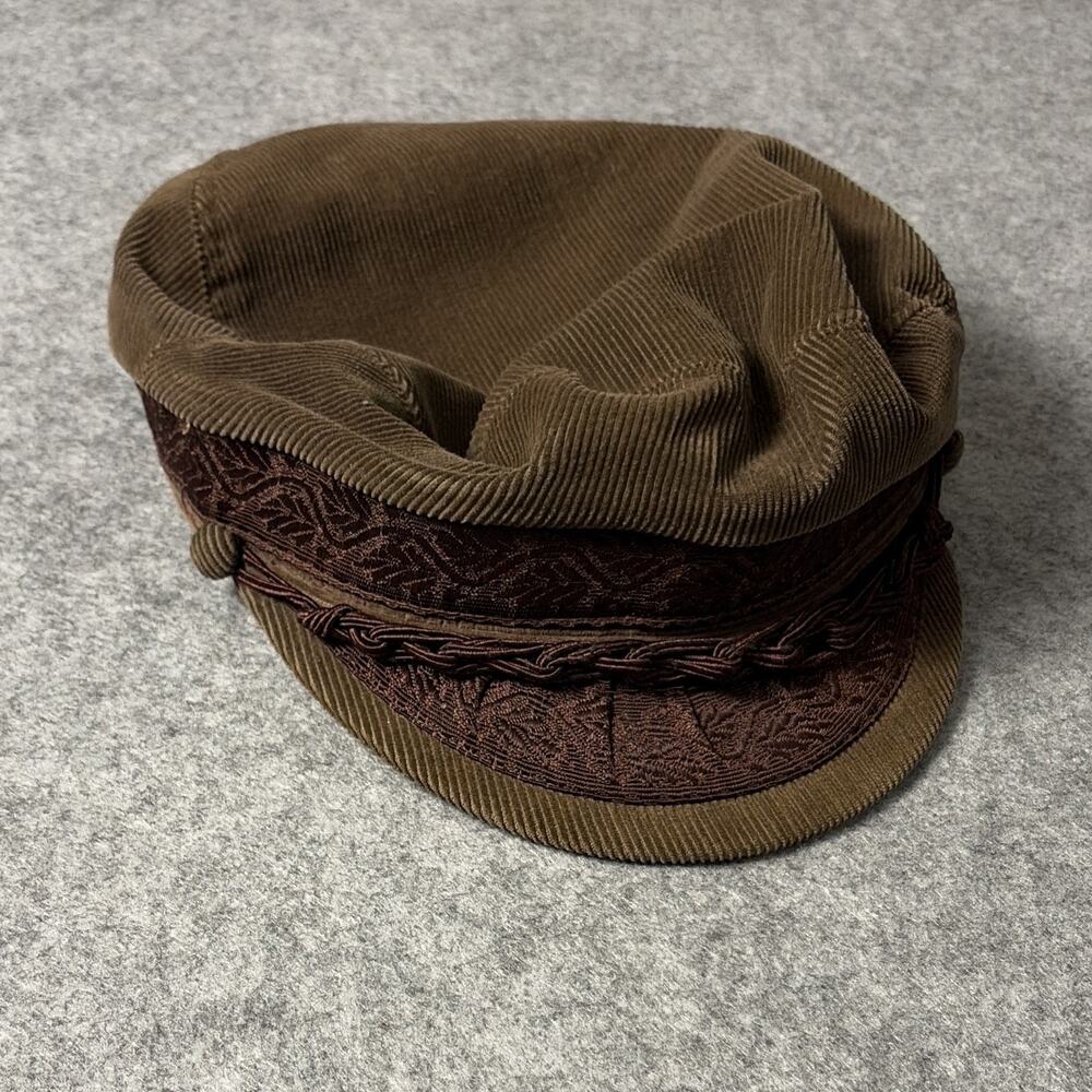 Authentic Greek Fisherman's Cap Aegean Wool, Black, Size 62/7.75, Made in Greece